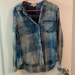 Comfy and stylish blue flannel